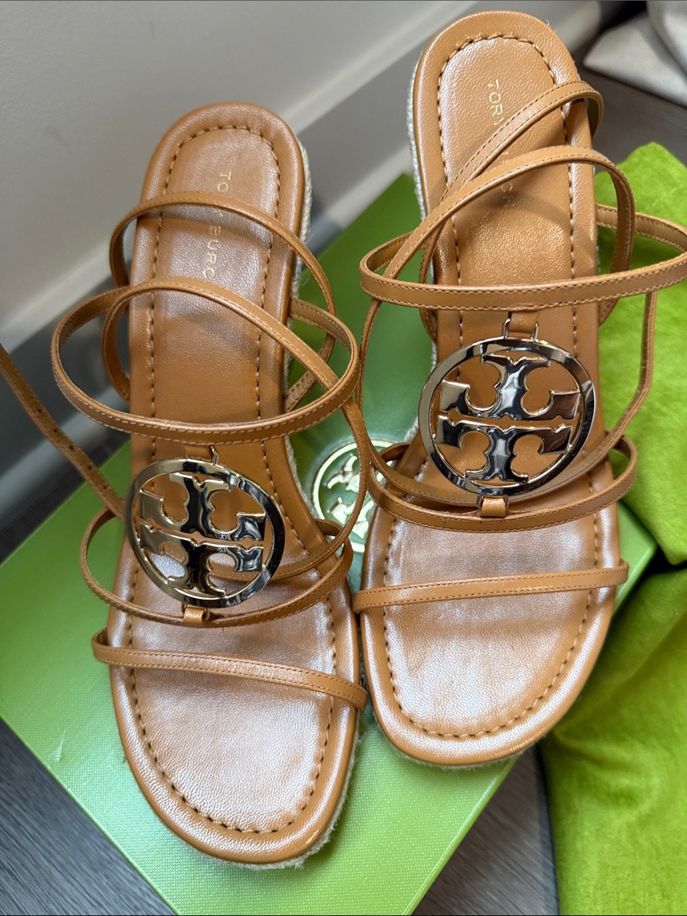 Tory Burch Espadrille Wedge Sz 8